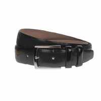 Curea barbat eleganta, din piele eco latime 3.5 cm, negru - NB021